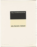 Artist: Burgess, Peter. | Title: roy lichtenstein: sly heroic talent. | Date: 2001 | Technique: computer generated inkjet prints, printed in colour, from digital file