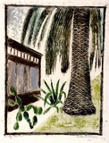 Artist: Kohlhagen, Lisette. | Title: My studio. | Date: c.1954 | Technique: linocut, printed in colour, from one block | Copyright: © Lisette Kohlhagen. Licensed by VISCOPY, Australia