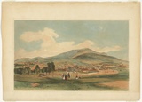 Artist: PROUT, John Skinner | Title: Hobart Town from the government paddock. | Date: 1844 | Technique: lithograph, printed in colour, from two stones; additional hand-colouring