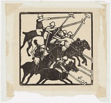 Artist: PRESTON, Margaret | Title: Polo | Date: 1935 | Technique: woodcut, printed in black ink, from one block | Copyright: © Margaret Preston. Licensed by VISCOPY, Australia