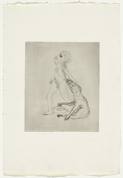 Artist: b'BOYD, Arthur' | Title: b'Colour blind.' | Date: 1970 | Technique: b'etching, printed in black ink, from one plate' | Copyright: b'Reproduced with permission of Bundanon Trust' Artist: b'BOYD, Arthur' | Title: b'Colour blind.' | Date: 1970 | Technique: b'etching, printed in black ink, from one plate' | Copyright: b'Reproduced with permission of Bundanon Trust'