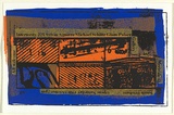 Title: not titled [Interiority exhibition invitation] | Date: 1990s | Technique: screenprint, printed in colour, from multiple stencils