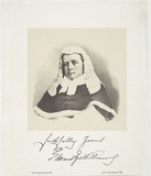 Title: b'not titled [Justice Edward WIlliams]' | Date: 1859 | Technique: b'lithograph, printed in colour, from multiple stones (black image, buff tint stone)'