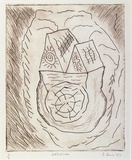 Artist: Gash, Ross. | Title: Christian | Date: 1983 | Technique: etching, printed in brown ink with plate-tone, from one plate