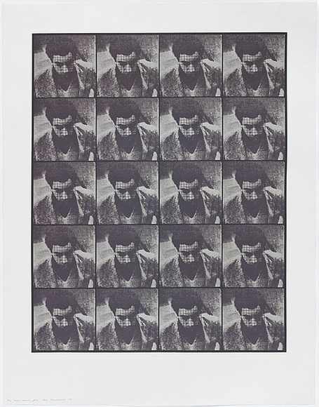 Artist: b'MADDOCK, Bea' | Title: b'Four times five.' | Date: 1970, November | Technique: b'photo-screenprint, printed in colour, from three stencils' Artist: b'MADDOCK, Bea' | Title: b'Four times five.' | Date: 1970, November | Technique: b'photo-screenprint, printed in colour, from three stencils'