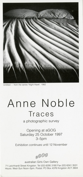 <p>Anne Noble: Traces, a photographic survey.</p> <p>Anne Noble: Traces, a photographic survey.</p>
