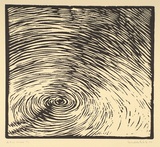 Artist: Avitabile, Robert. | Title: Breaking the surface | Date: 1990 | Technique: linocut, printed in black ink, from one block | Copyright: Linocut © 1990 Robert Avitabile