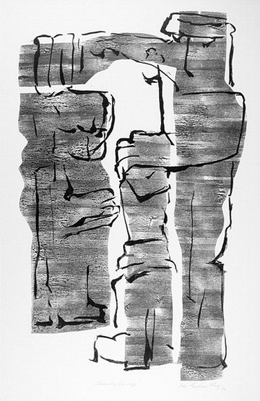Artist: b'King, Grahame.' | Title: b'Family group' | Date: 1984 | Technique: b'lithograph, printed in colour, from two stones [or plates]'