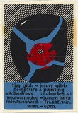 Artist: UNKNOWN | Title: Tim Gibb - Jenny Gibb, sculpture and painting. Inhibodress, Woolloomooloo | Date: 1970's | Technique: screenprint, printed in colour, from three stencils