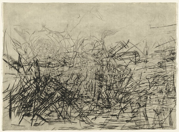Artist: b'PARR, Mike' | Title: b'Solar winds 4.' | Date: 1989 | Technique: b'drypoint, printed in black ink with plate-tone, from one copper plate' Artist: b'PARR, Mike' | Title: b'Solar winds 4.' | Date: 1989 | Technique: b'drypoint, printed in black ink with plate-tone, from one copper plate'