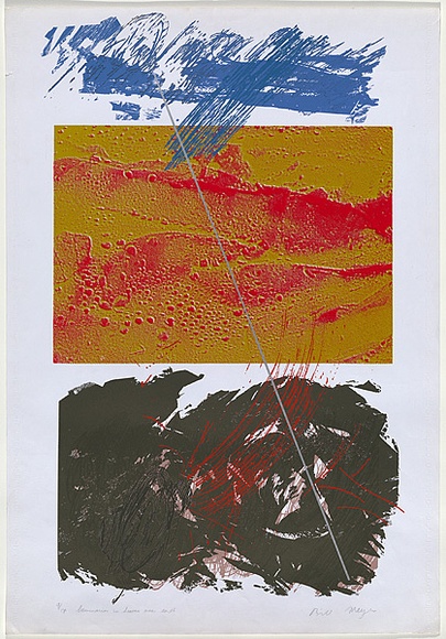 Artist: b'MEYER, Bill' | Title: b'Luminaries in heaven over earth' | Date: 1979-81 | Technique: b'screenprint, printed in eight colours, from multiple screens (including indirect photo-stencils)' | Copyright: b'\xc2\xa9 Bill Meyer' Artist: b'MEYER, Bill' | Title: b'Luminaries in heaven over earth' | Date: 1979-81 | Technique: b'screenprint, printed in eight colours, from multiple screens (including indirect photo-stencils)' | Copyright: b'\xc2\xa9 Bill Meyer'
