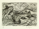 Artist: b'Taylor, Michael.' | Title: b'Untitled.' | Date: 1987 | Technique: b'etching and roulette, printed in black ink with plate-tone, from one plate' | Copyright: b' \xc2\xa9 Michael Taylor'