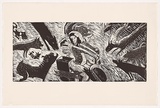 Artist: Trikojus, Jane. | Title: We deliver | Date: 1989. August | Technique: linocut, printed in black ink, from one block | Copyright: © Jane Trikojus