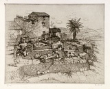 Artist: b'Scott, Eric.' | Title: b'Terraces' | Date: 1930 | Technique: b'etching, printed in black ink, from one plate'
