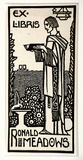 Artist: Waller, Christian. | Title: Bookplate: Ronald Meadows | Date: c.1932 | Technique: linocut, printed in black ink, from one block