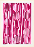 Artist: Harper, Melinda. | Title: not titled [vertical pink stripes with fifteen circles]. | Date: 2003 | Technique: screenprint, printed in colour, from one stencil