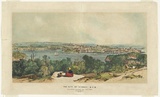 Artist: PROUT, John Skinner | Title: The city of Sydney, N.S.W. from behind Lavender's Bay, North Shore. | Date: 1844 | Technique: lithograph, printed in colour, from two stones; additional hand-colouring