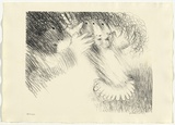 Artist: BOYD, Arthur | Title: St Francis turning Brother Masseo. | Date: (1965) | Technique: lithograph, printed in black ink, from one plate | Copyright: Reproduced with permission of Bundanon Trust