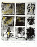Artist: SHEARER, Mitzi | Title: See through a window darkly | Date: 1979 | Technique: etching and aquatint, printed in black ink, from one plate