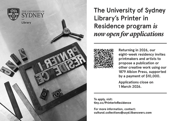 Title: University of Sydney Library's Printer 2026 application.