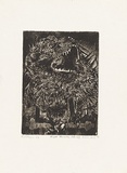 Artist: MEYER, Bill | Title: Night prowler (thing). | Date: 1969 | Technique: etching, printed in black ink, from one copper plate | Copyright: © Bill Meyer