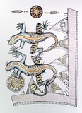 Artist: Tuffery, Michel. | Title: Pili Siva | Date: 1988 | Technique: lithograph, printed in colour, from multiple stones | Copyright: © Michel Tuffery