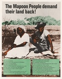 Artist: Bolzan, Rick. | Title: The Mapoon people demand their land back!. | Date: 1975 | Technique: offset-lithograph, printed in colour, from multiple plates