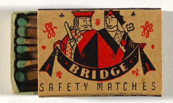 Artist: b'Annand, Douglas.' | Title: b'Bridge: matchbox.' | Date: 1930s | Technique: b'lithograph, printed in colour, from multiple plates' | Copyright: b'\xc2\xa9 A.M. Annand'