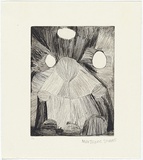 Artist: Purlta Downs, Maryanne. | Title: Black and white landscape. | Date: 1994 | Technique: drypoint, printed in black ink, from one plate