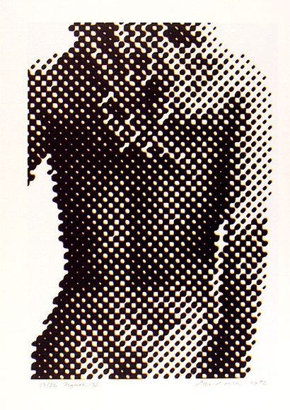Artist: b'Rose, David.' | Title: b'Figure V' | Date: 1972 | Technique: b'screenprint, printed in colour, from multiple stencils' Artist: b'Rose, David.' | Title: b'Figure V' | Date: 1972 | Technique: b'screenprint, printed in colour, from multiple stencils'