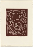 Artist: LEACH-JONES, Alun | Title: House of the Dead #2 | Date: 1983 | Technique: linocut, printed in black ink, from one block | Copyright: Courtesy of the artist