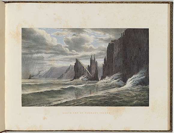 Artist: b'von Gu\xc3\xa9rard, Eugene' | Title: bSouth end of Tasman's Island. | Date: (1866 - 68) | Technique: b'lithograph, printed in colour, from multiple stones' Artist: b'von Gu\xc3\xa9rard, Eugene' | Title: bSouth end of Tasman's Island. | Date: (1866 - 68) | Technique: b'lithograph, printed in colour, from multiple stones'