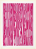 Artist: b'Harper, Melinda.' | Title: b'not titled [vertical pink stripes with fifteen circles].' | Date: 2003 | Technique: b'screenprint, printed in colour, from one stencil'