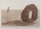 Artist: Defteros, June. | Title: Beyond | Date: 1994 | Technique: etching and aquatint, printed in brown ink, from one plate