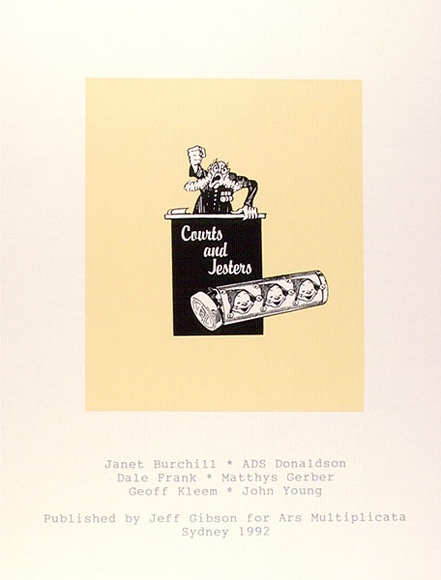 Title: b'Title page' | Date: 1992 | Technique: b'screenprint, printed in colour, from three stencils'