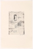 Artist: Bennett, Gordon. | Title: not titled [I too am an apostle of silence] | Date: 1993 | Technique: soft-ground etching, printed in black ink, from one plate | Copyright: © Gordon Bennett, Licensed by VISCOPY, Australia