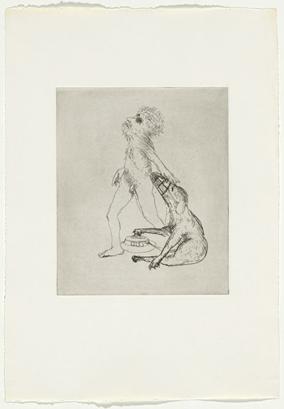 Artist: b'BOYD, Arthur' | Title: b'Colour blind.' | Date: 1970 | Technique: b'etching, printed in black ink, from one plate' | Copyright: b'Reproduced with permission of Bundanon Trust' Artist: b'BOYD, Arthur' | Title: b'Colour blind.' | Date: 1970 | Technique: b'etching, printed in black ink, from one plate' | Copyright: b'Reproduced with permission of Bundanon Trust'