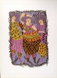 Artist: b'HANRAHAN, Barbara' | Title: b'Three Graces' | Date: 1977 | Technique: b'screenprint, printed in colour, from nine stencils'