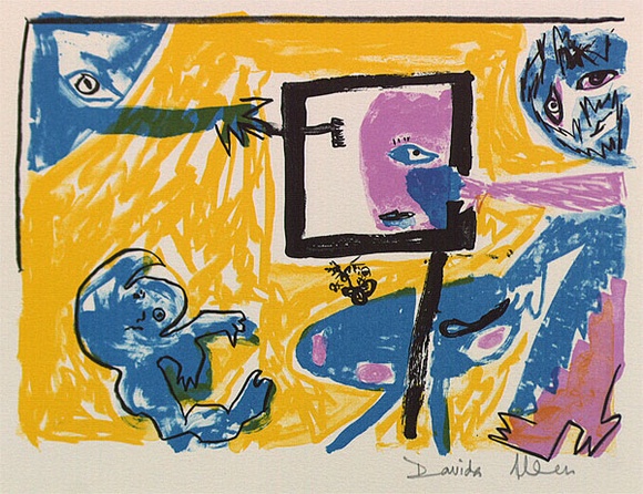 Artist: b'Allen, Davida' | Title: b'Mother: housewife: artist' | Date: 1991, July - September | Technique: b'lithograph, printed in colour, from four plates' Artist: b'Allen, Davida' | Title: b'Mother: housewife: artist' | Date: 1991, July - September | Technique: b'lithograph, printed in colour, from four plates'