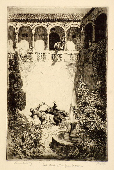Artist: b'LINDSAY, Lionel' | Title: b'Invitation, Lionel Lindsay, Decoration Galleries, Melbourne' | Date: 1922 | Technique: b'etching, printed in black ink, from one plate' | Copyright: b'Courtesy of the National Library of Australia' Artist: b'LINDSAY, Lionel' | Title: b'Invitation, Lionel Lindsay, Decoration Galleries, Melbourne' | Date: 1922 | Technique: b'etching, printed in black ink, from one plate' | Copyright: b'Courtesy of the National Library of Australia'
