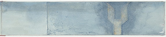 Artist: b'SCHMEISSER, Jorg' | Title: b'My first little book from the voyage to the ice on the Aurora Australis.' | Date: 1999 | Technique: b'engraving, printed in blue ink, from multiple polycarbonate sheets; watercolour, gouache and pencil' | Copyright: b'\xc2\xa9 J\xc3\xb6rg Schmeisser' Artist: b'SCHMEISSER, Jorg' | Title: b'My first little book from the voyage to the ice on the Aurora Australis.' | Date: 1999 | Technique: b'engraving, printed in blue ink, from multiple polycarbonate sheets; watercolour, gouache and pencil' | Copyright: b'\xc2\xa9 J\xc3\xb6rg Schmeisser'