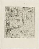 Artist: WALKER, Murray | Title: My first Kallista landscape etching. | Date: 1963 | Technique: etching, printed in black ink, from one plate