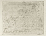 Artist: BOYD, Arthur | Title: Lovers under a microscope. | Date: (1968-69) | Technique: etching, printed in black ink, from one plate | Copyright: Reproduced with permission of Bundanon Trust