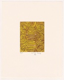 Artist: SANDY NUNGURRAYI, Lurline | Title: Untitled (2). | Date: 2006 | Technique: etching, open-bite with colour roll, printed in colour, from multiple plates