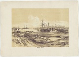 Artist: PROUT, John Skinner | Title: Sydney Cove. | Date: 1842 | Technique: lithograph, printed in colour, from two stones (black and brown tint stone); letterpress text