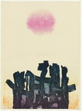 Artist: KING, Grahame | Title: Motif I | Date: 1974 | Technique: lithograph, printed in colour, from four stones [or plates]