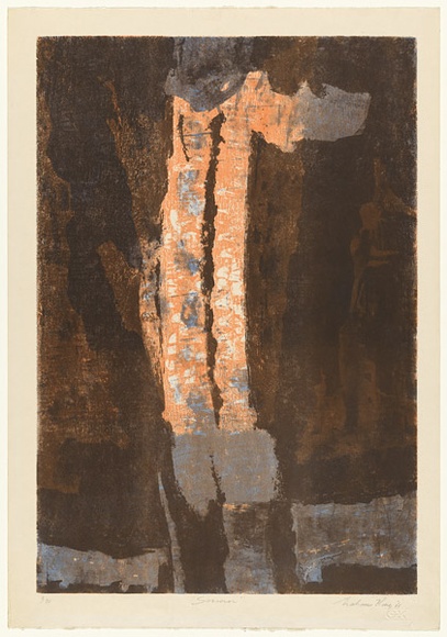 Artist: b'King, Grahame.' | Title: b'Socerer' | Date: 1965 | Technique: b'lithograph, printed in colour, from four stones [or plates]'