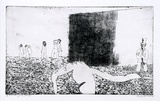 Artist: BALDESSIN, George | Title: Recurring landscape. | Date: 1965 | Technique: etching, printed inblack ink, from one plate