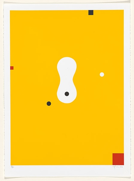 Artist: b'Jacks, Robert.' | Title: b'Guitar Yellow I' | Date: 2001 | Technique: b'screenprint, printed in colour, from multiple stencils' Artist: b'Jacks, Robert.' | Title: b'Guitar Yellow I' | Date: 2001 | Technique: b'screenprint, printed in colour, from multiple stencils'