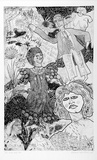 Artist: b'HANRAHAN, Barbara' | Title: b'Her first ball' | Date: 1983 | Technique: b'etching, printed in green ink with plate-tone, from one plate'